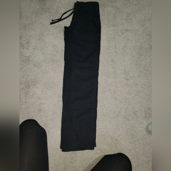 COPY - Black linen pants - Picture 7 of 12